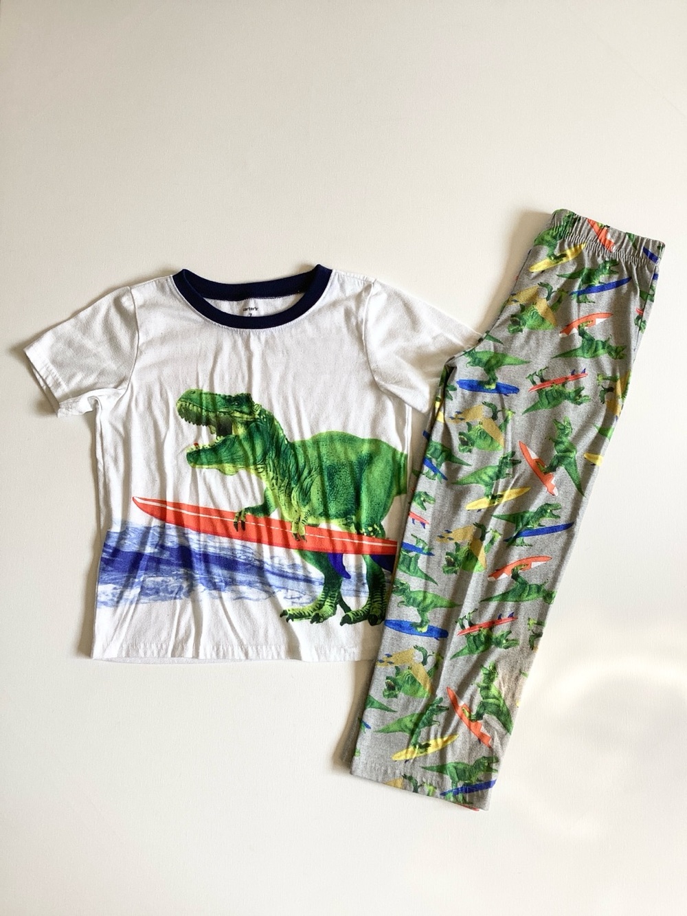 Carter’s Surfing Dinosaur Pajamas